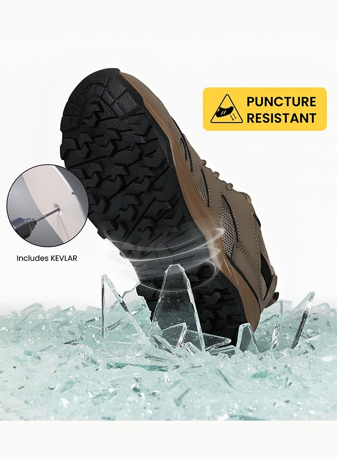 آو وانغ حذاء امن بمقدمه من الصلب لحمايه الاصابع للرجال يتميز بخفه الوزن ، مريح وغير قابل للتلف او الثقب وسهل الارتداء بتصميم رياضى عصرى - Image 3